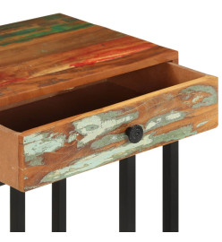 Table d'appoint en U 45x30x61 cm Bois de récupération massif