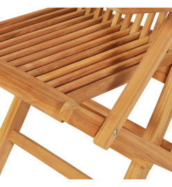 Salon de jardin 5 pcs Bois de teck massif