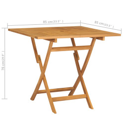 Salon de jardin 5 pcs Bois de teck massif