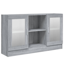 Armoire à vitrine Sonoma gris 120x30,5x70 cm Bois d'ingénierie