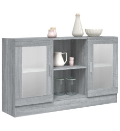 Armoire à vitrine Sonoma gris 120x30,5x70 cm Bois d'ingénierie