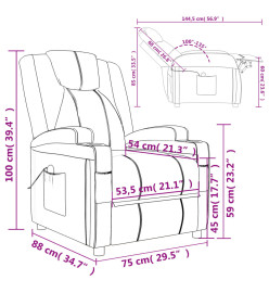 Fauteuil de massage Marron Similicuir