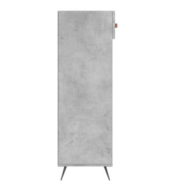 Armoire à chaussures gris béton 60x35x105 cm bois d'ingénierie