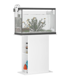 Support pour aquarium blanc brillant 36x75x72,5 cm