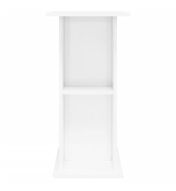 Support pour aquarium blanc brillant 36x75x72,5 cm