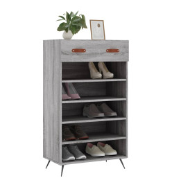 Armoire à chaussures sonoma gris 60x35x105 cm bois d'ingénierie