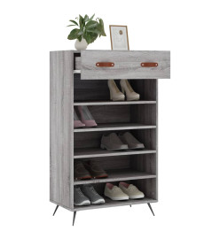 Armoire à chaussures sonoma gris 60x35x105 cm bois d'ingénierie