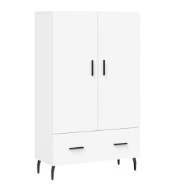 Buffet haut blanc 69,5x31x115 cm bois d'ingénierie