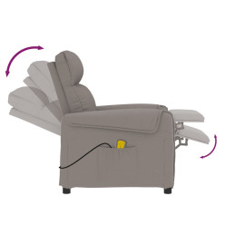 Fauteuil de massage Taupe Tissu