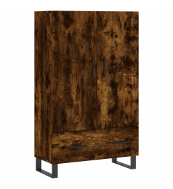 Buffet haut chêne fumé 69,5x31x115 cm bois d'ingénierie