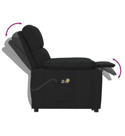 Fauteuil de massage Noir Tissu