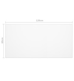 Protecteur de table mat 120x60 cm 1,6 mm PVC