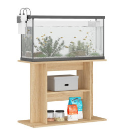 Support pour aquarium chêne sonoma 80x35x60cm bois d'ingénierie