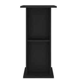 Support pour aquarium noir 60,5x36x72,5 cm bois d'ingénierie