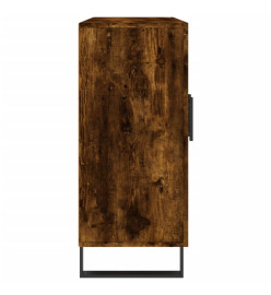 Buffet chêne fumé 90x34x80 cm bois d'ingénierie