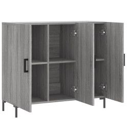 Buffet sonoma gris 90x34x80 cm bois d'ingénierie