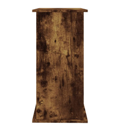 Support pour aquarium chêne fumé 81x36x73 cm bois d'ingénierie