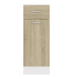 Armoire de plancher tiroir Chêne sonoma 30x46x81,5 cm Aggloméré