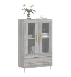 Buffet haut sonoma gris 69,5x31x115 cm bois d'ingénierie