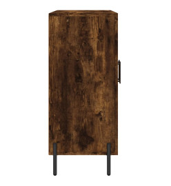 Buffet chêne fumé 90x34x80 cm bois d'ingénierie