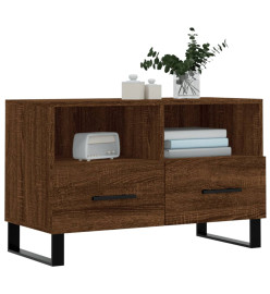 Meuble TV Chêne marron 80x36x50 cm Bois d'ingénierie