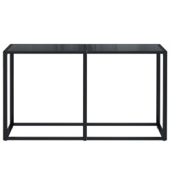 Table console Noir 140x35x75,5 cm Verre trempé