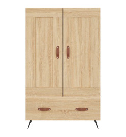 Buffet haut chêne sonoma 69,5x31x115 cm bois d'ingénierie