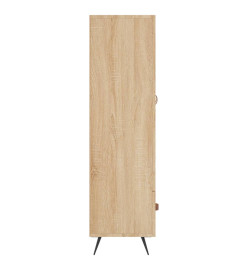 Buffet haut chêne sonoma 69,5x31x115 cm bois d'ingénierie