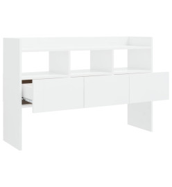 Buffet Blanc brillant 105x30x70 cm Aggloméré