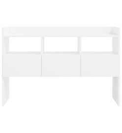 Buffet Blanc brillant 105x30x70 cm Aggloméré