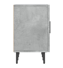 Meuble TV gris béton 150x30x50 cm bois d'ingénierie