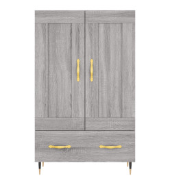 Buffet haut sonoma gris 69,5x31x115 cm bois d'ingénierie