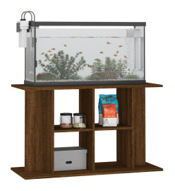 Support d'aquarium chêne marron 100x40x60 cm bois d'ingénierie