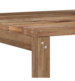 Salon de jardin 2 pcs Marron Bois de pin imprégné
