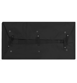 Bâche de chariot de jardin Noir 81x41x21 cm Tissu