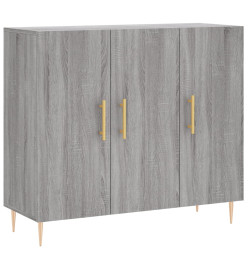 Buffet sonoma gris 90x34x80 cm bois d'ingénierie