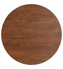 Dessus de table rond Marron foncé Ø40x1,5cm Chêne massif traité