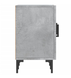 Meuble TV gris béton 150x30x50 cm bois d'ingénierie