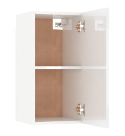 Meubles TV 2 pcs Blanc brillant 30,5x30x60 cm Aggloméré