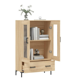 Buffet haut chêne sonoma 69,5x31x115 cm bois d'ingénierie