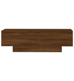 Table basse chêne marron 100x49,5x31 cm bois d'ingénierie