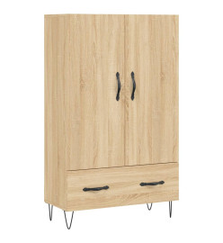 Buffet haut chêne sonoma 69,5x31x115 cm bois d'ingénierie