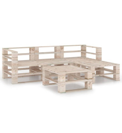 Salon palette de jardin 5 pcs bois de pin