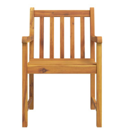 Chaises de jardin lot de 8 56x55,5x90 bois massif d'acacia