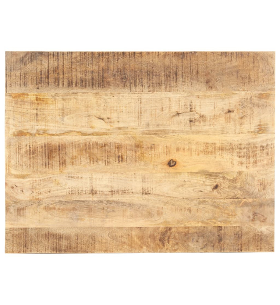 Dessus de table Bois de manguier solide 15-16 mm 90x70 cm