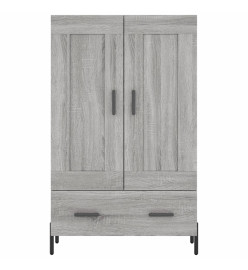 Buffet haut sonoma gris 69,5x31x115 cm bois d'ingénierie