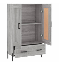 Buffet haut sonoma gris 69,5x31x115 cm bois d'ingénierie