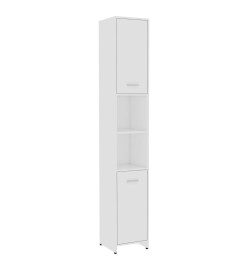 Ensemble de meubles de salle de bain 3 pcs Blanc Aggloméré