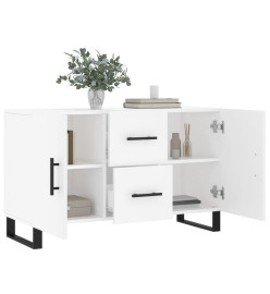 Buffet blanc 100x36x60 cm bois d'ingénierie