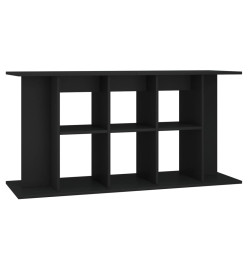 Support pour aquarium noir 120x40x60 cm bois d'ingénierie